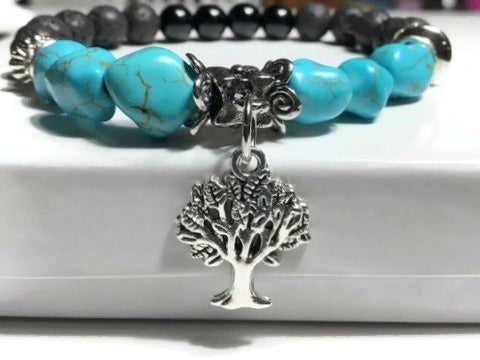 DON'T WORRY... Gemstone & Lava Bead Diffuser Bracelet (Indigo Blue) – Soul  Gems Jewelry